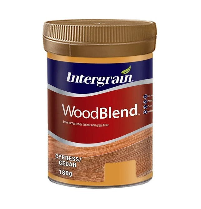 Intergram WoodBlend Timber Grain Wood Filler 180g [Colour: Cypress Cedar]