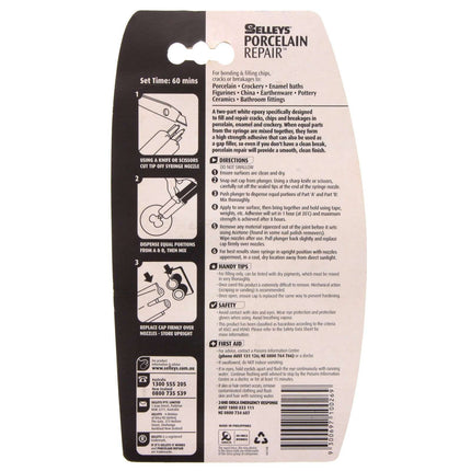 Selleys PorcelainFix Repair Dries White 30g