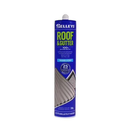 Selleys Roof & Gutter Silicone Sealant UV & Weather Resistant 310g [Translucent]