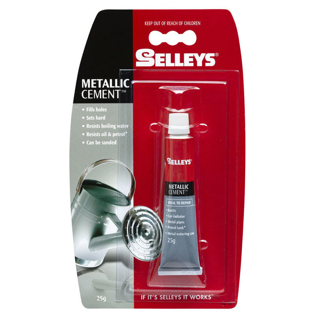 Selleys Metallic Cement Resists Boiling water, petrol and Oil 25g