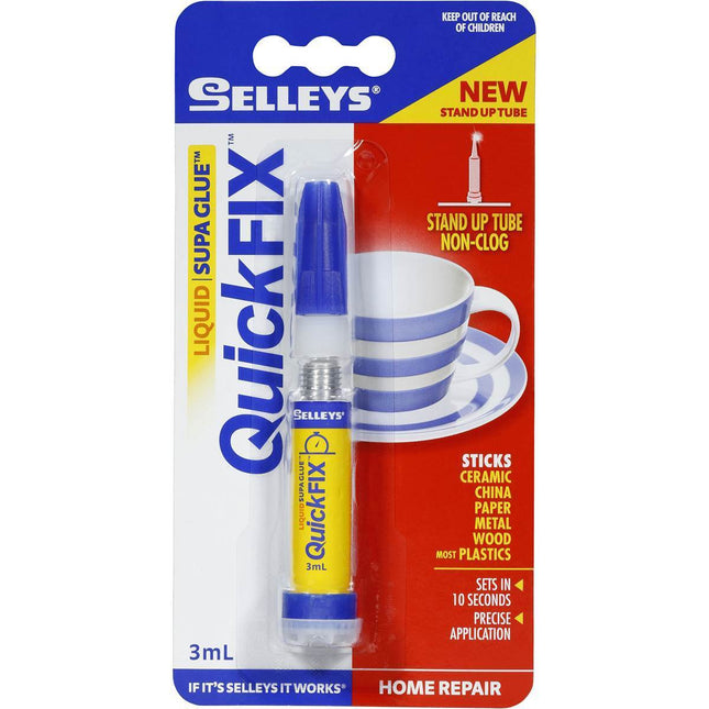 QuickFix Supa Glue Liquid Sets in 10 Seconds 3ml