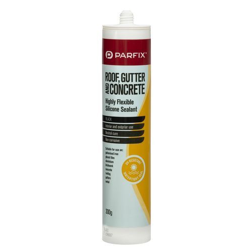 Parfix Roof Gutter Concrete Silicone Sealant [Black]