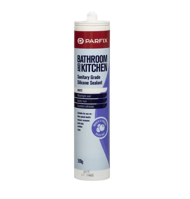 Parfix Kitchen & Bathroom Silicone Sealant 300g [White]