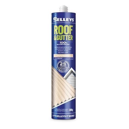 Selleys Roof & Gutter Silicone Sealant UV & Weather Resistant 310g [Paperbark]