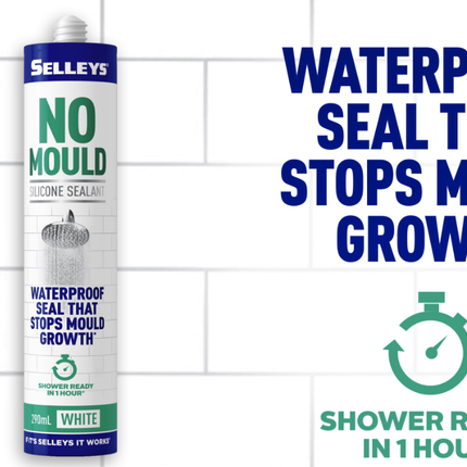 Selleys No Mould Silicone Sealant Waterproof [White]