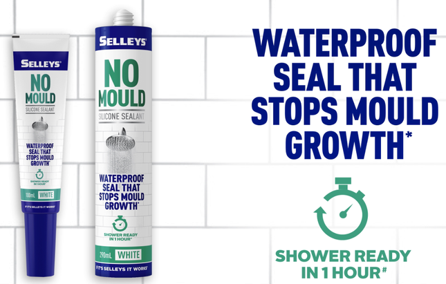 Selleys No Mould Silicone Sealant Waterproof [White]