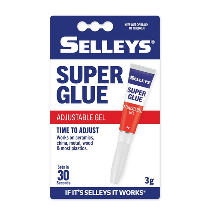 Selleys Super Gel Glue Adjustable 30sec 3g
