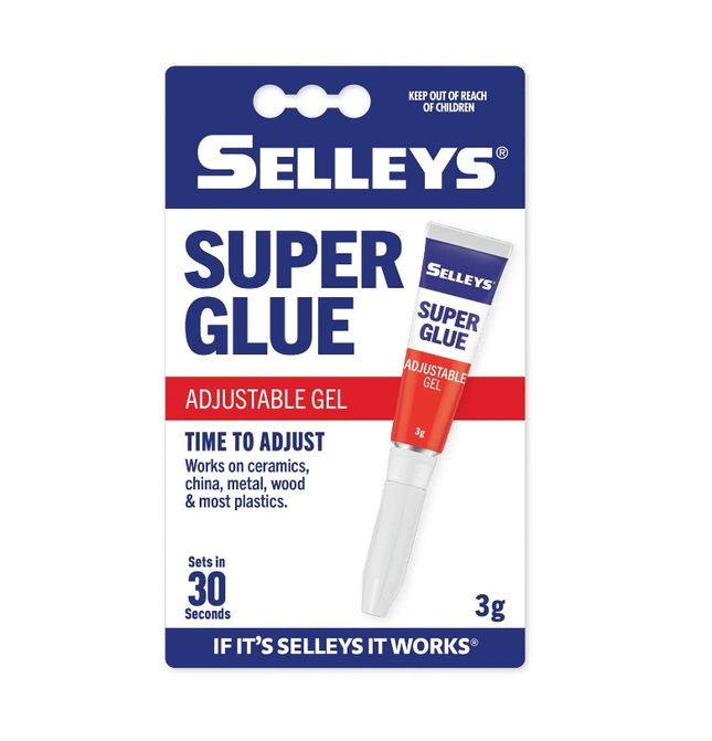 Selleys Super Gel Glue Adjustable 30sec 3g