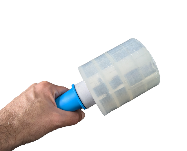 HandyPal GripWrap Pro 100mm x 250m Mini Shrink Wrap - Heavy-Duty, Tear-Resistant, Handheld Packaging Solution