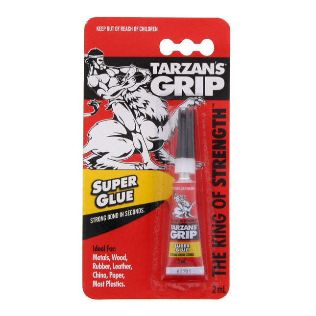 Tarzan's Grip Super Glue The King Of Strenght Sets in Seconds 2ml
