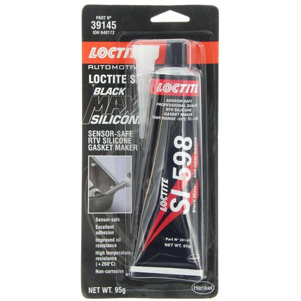 Loctite SI 598 Black Maxx Silicone Gasket Maker Sensor-Safe 95g