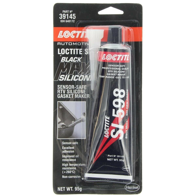 Loctite SI 598 Black Maxx Silicone Gasket Maker Sensor-Safe 95g