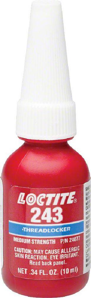 Loctite 243 Threadlocker Super Nut Lock Medium Strenght 10ml