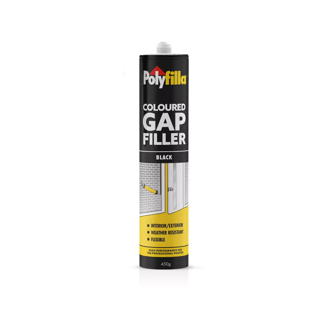 Poly Coloured Gap Filler Acrylic Sealant Int & Ext [Black]