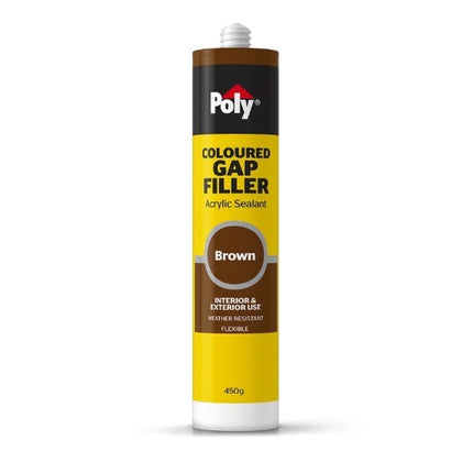 Poly Coloured Gap Filler Acrylic Sealant Int & Ext [Brown]