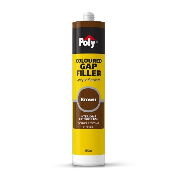 Poly Coloured Gap Filler Acrylic Sealant Int & Ext [Brown]