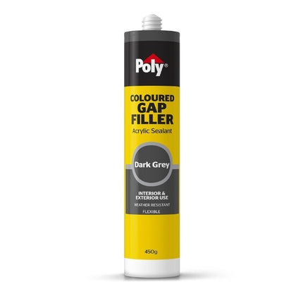 Poly Coloured Gap Filler Acrylic Sealant Int & Ext [Dark Grey]