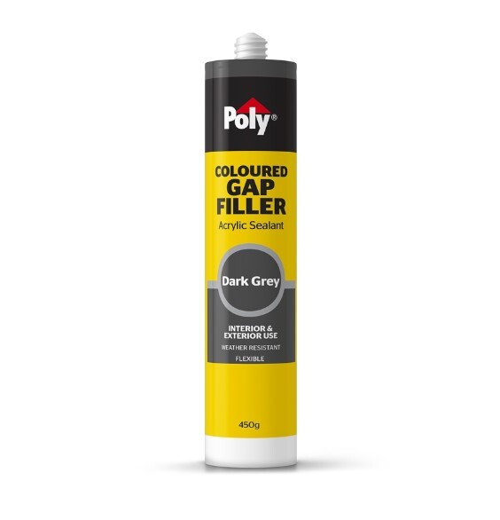 Poly Coloured Gap Filler Acrylic Sealant Int & Ext [Dark Grey]