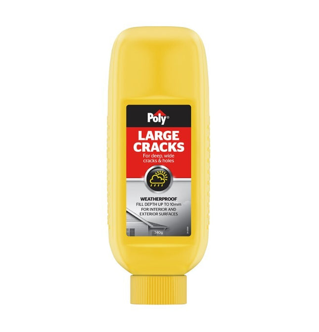 Polyfilla Large Cracks Filler Interior & Exterior Up to 10mm Weatherproof 740g