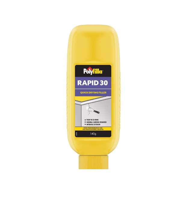 Polyfilla Rapid 30 140g: Your Go-To Quick-Set Filler for Interior and Exterior Surfaces