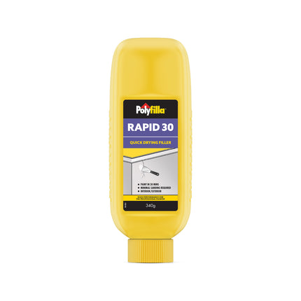 Polyfilla Rapid 30 340g Your Go-To Quick-Set Filler for Interior and Exterior Surfaces