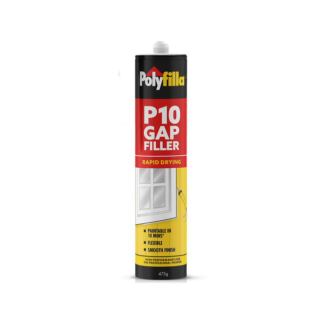 Polyfilla P10 Gap Filler Rapid - Your Ultra-Quick, Low-Shrinkage Solution for Seamless Fills, Paintable in Just 10 Minutes!