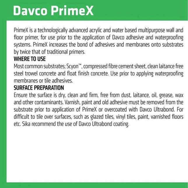 Davco PrimeX Multipurpose Acrylic Primer 5L