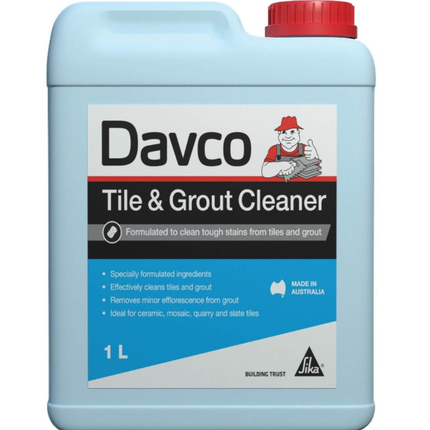 Davco Tile & Grout Cleaner – 1L Removes Tough Stains