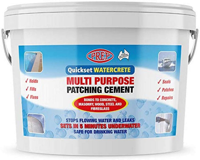 Quickset Watercrete Multi Purpose Patching Cement Sets Underwater 10Kg