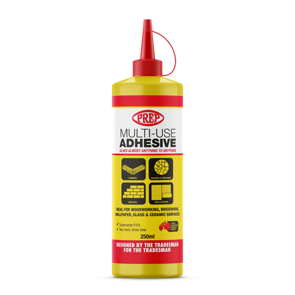 Prep Multi-Use Adhesive Superseeds PVA Non Toxic Dries Clear 250ml