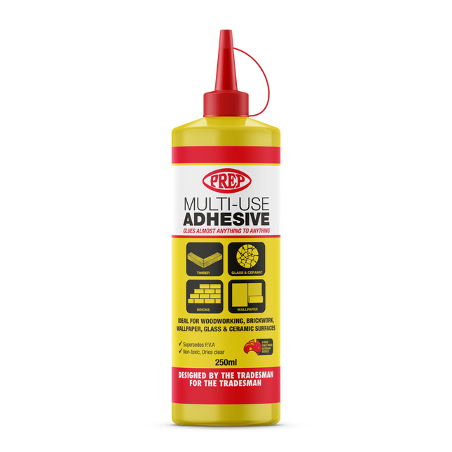 Prep Multi-Use Adhesive Superseeds PVA Non Toxic Dries Clear 250ml