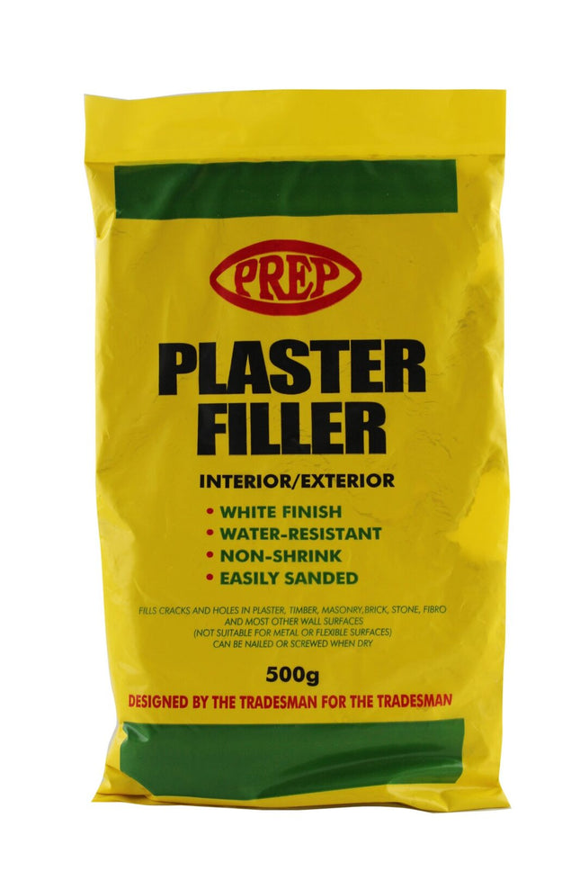 Prep Plaster Filler Interior Exterior White Finish Non-Shrink 500g