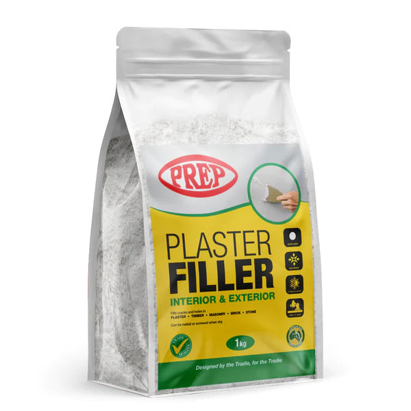 Prep Plaster Filler Interior Exterior White Finish Non-Shrink 1Kg
