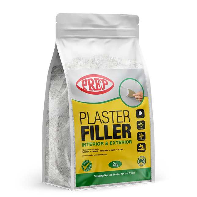 Prep Plaster Filler Interior Exterior White Finish Non-Shrink 2Kg