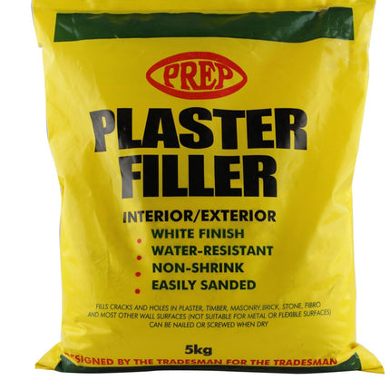 Prep Plaster Filler Interior Exterior White Finish Non-Shrink 5Kg