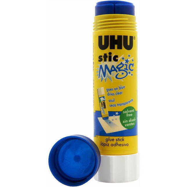UHU Stic Magic Glue Stick Goes on purple dries clear 40g