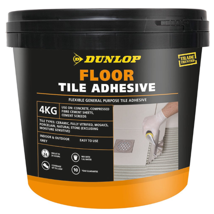 Dunlop Floor Tile Adhesive Versatile Durable Bonding for Indoor Outdoor Floors