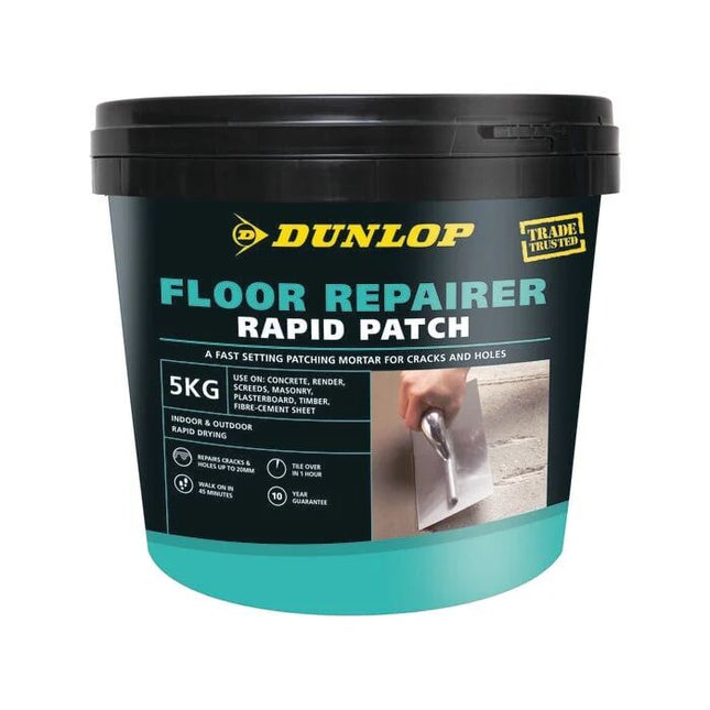 Dunlop Floor Repairer Rapid Patch Mortar – 5kg