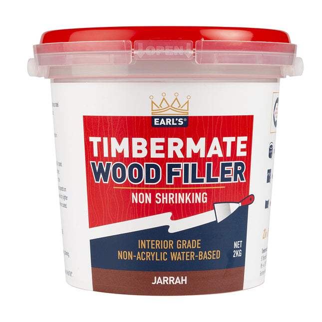 Timbermate Woodfiller putty crack filler Interior 2Kg [Jarrah]