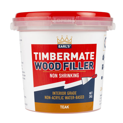 Timbermate Woodfiller putty crack filler Interior 2Kg [Teak]