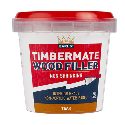 Timbermate Woodfiller putty crack filler Interior 500g [Teak]