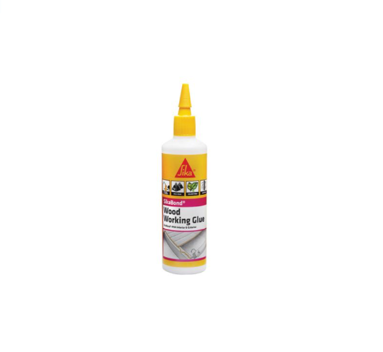 SikaBond PVA Wooworking Glue Interior & Exterior Bottle 250ml