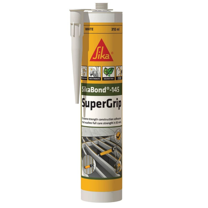 Sika Sikabond 145 SuperGrip Adhesive 30 min White 310ml