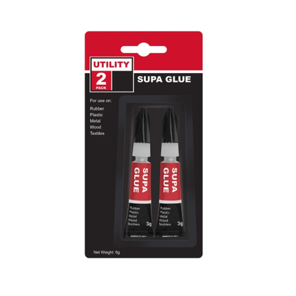 Universal Super Glue Bonds In Seconds 2 tubes x 3g