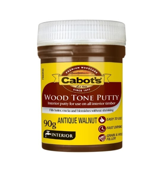 Cabot's Wood Tone Putty Hole Filler 90g [Colour: Antique Walnut]