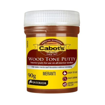 Cabot's Wood Tone Putty Hole Filler 90g [Colour: Meranti]