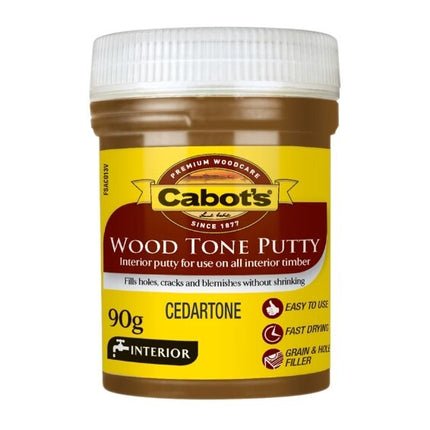 Cabot's Wood Tone Putty Hole Filler 90g [Colour: Cedartone]