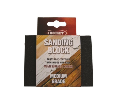 Sanding Block Medium Grade Wet or Dry