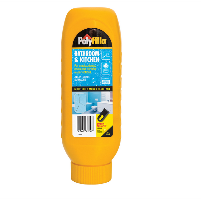 Polyfilla Crack Filler Bathroom & Kitchen Moisture Mold Resistant 330ml