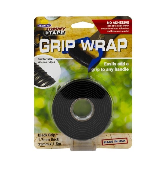 Tommy Tape Self Fusing Silicone Tape Seals And Repairs Waterproof Insulates [Black Grip x 1.5m]